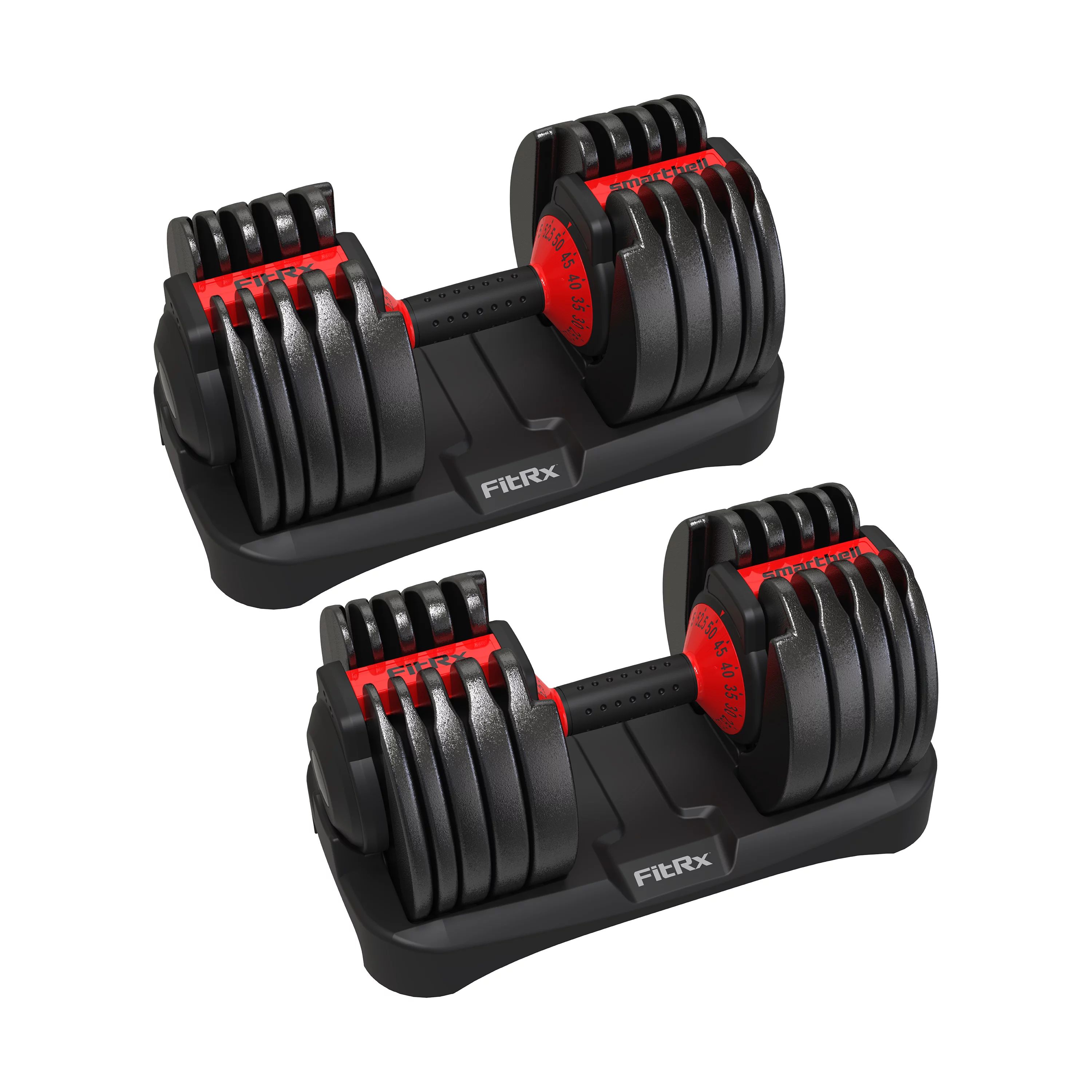 FitRx SmartBells Set Quick Select Adjustable Dumbbells, 5-52.5 lbs., Pair | Walmart (US)