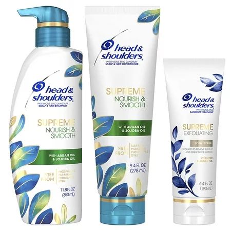 Supreme, Scalp Care and Dandruff Treatment Shampoo, Conditioner and Exfoliating Scrub Bundle, with A | Walmart (US)