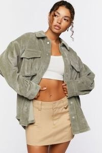 Corduroy Button-Front Shacket | Forever 21 | Forever 21 (US)