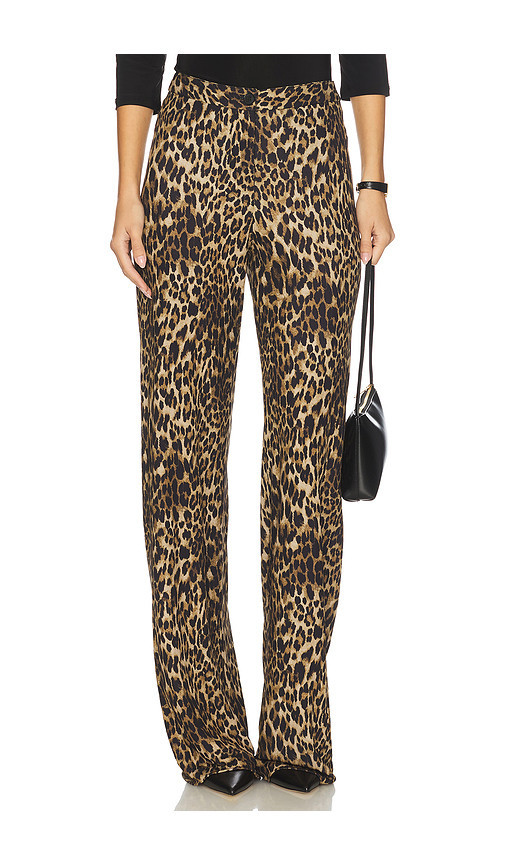NILI LOTAN Kiana Jersey Pant in Vintage Leopard Print. Size 10 | Revolve Clothing (Global)