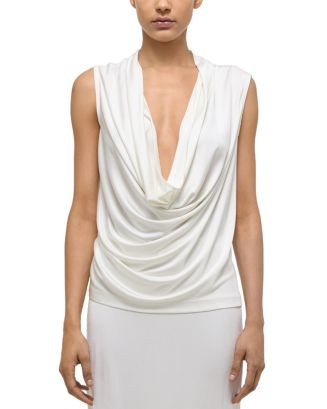 Plunge Cowl Neck Sleeveless Top | Bloomingdale's (US)
