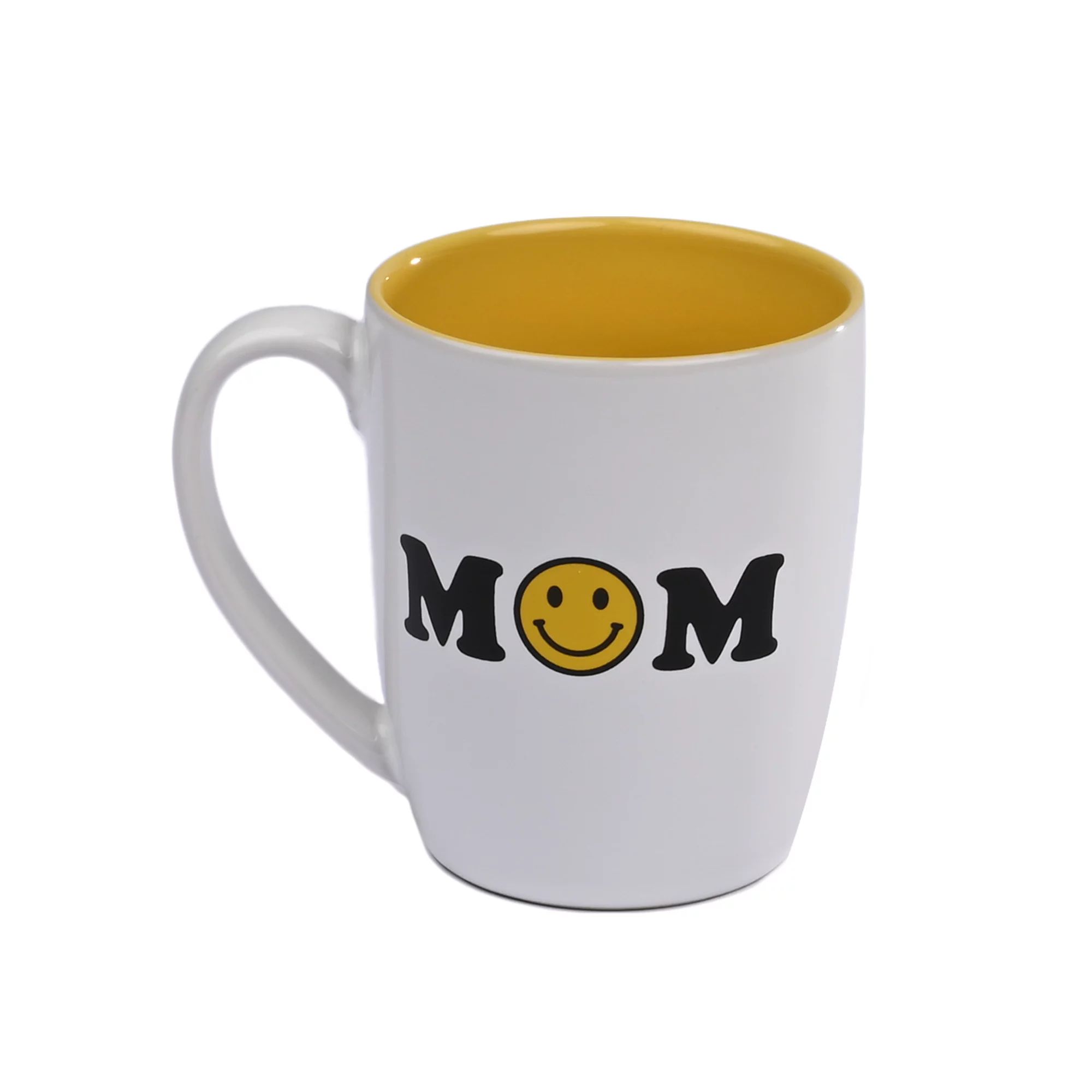 Happy Mom 12 oz Diner Cup, Ceramic Mug for Coffee, Milk, Tea in Eggshell - Walmart.com | Walmart (US)