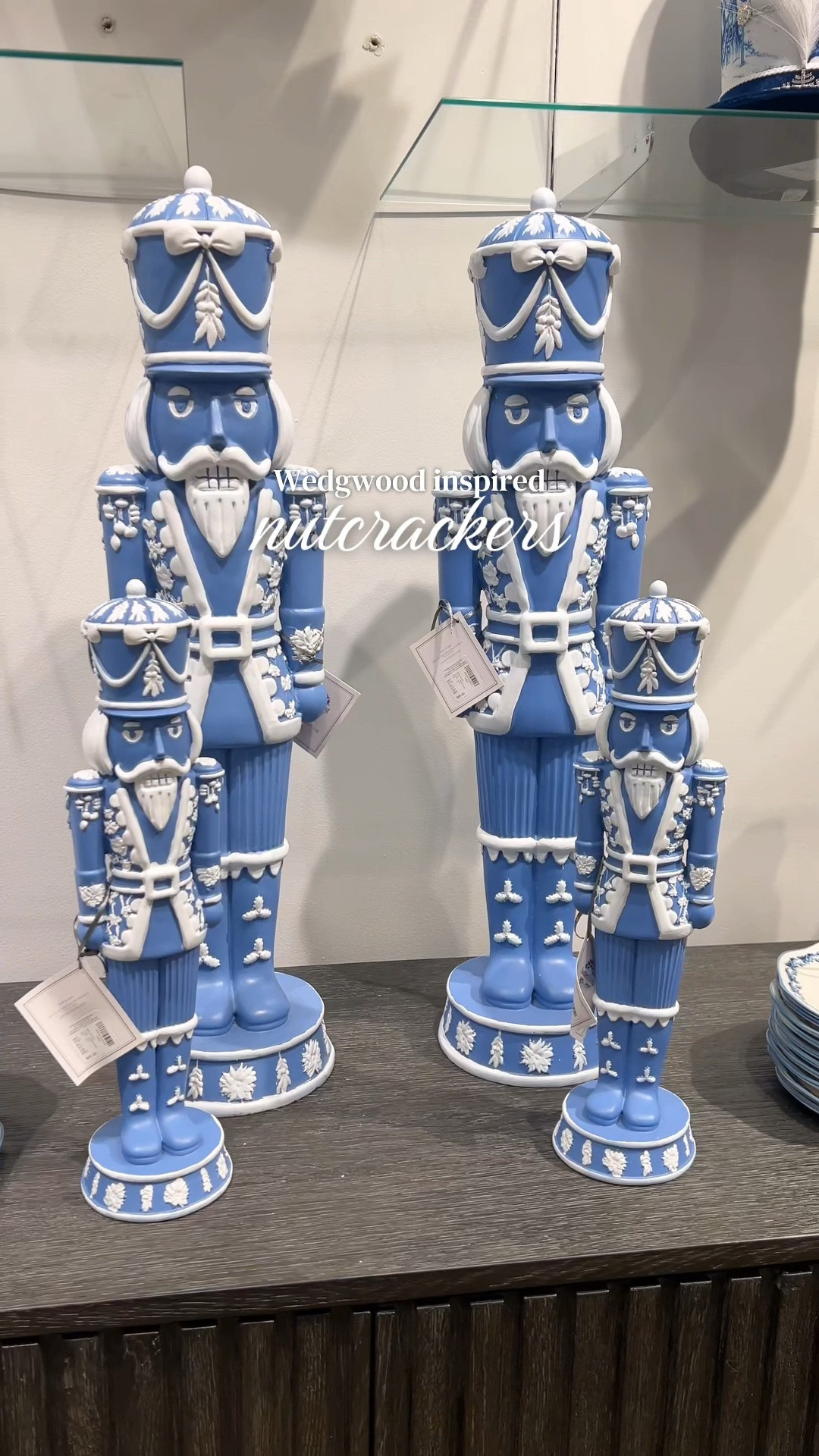 Wedgwood inspired nutcrackers and Christmas decor! Grandmillennial Christmas holiday decor / blue and white Christmas / girly Christmas decor

#LTKHome