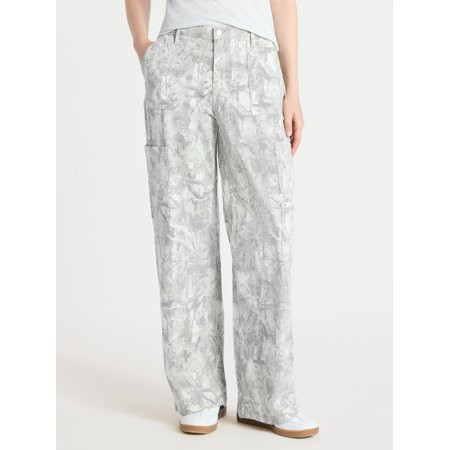 No Boundaries Women's Wide Leg Cargo Pants, 31.5" Inseam, Sizes XXS-4X | Walmart (US)