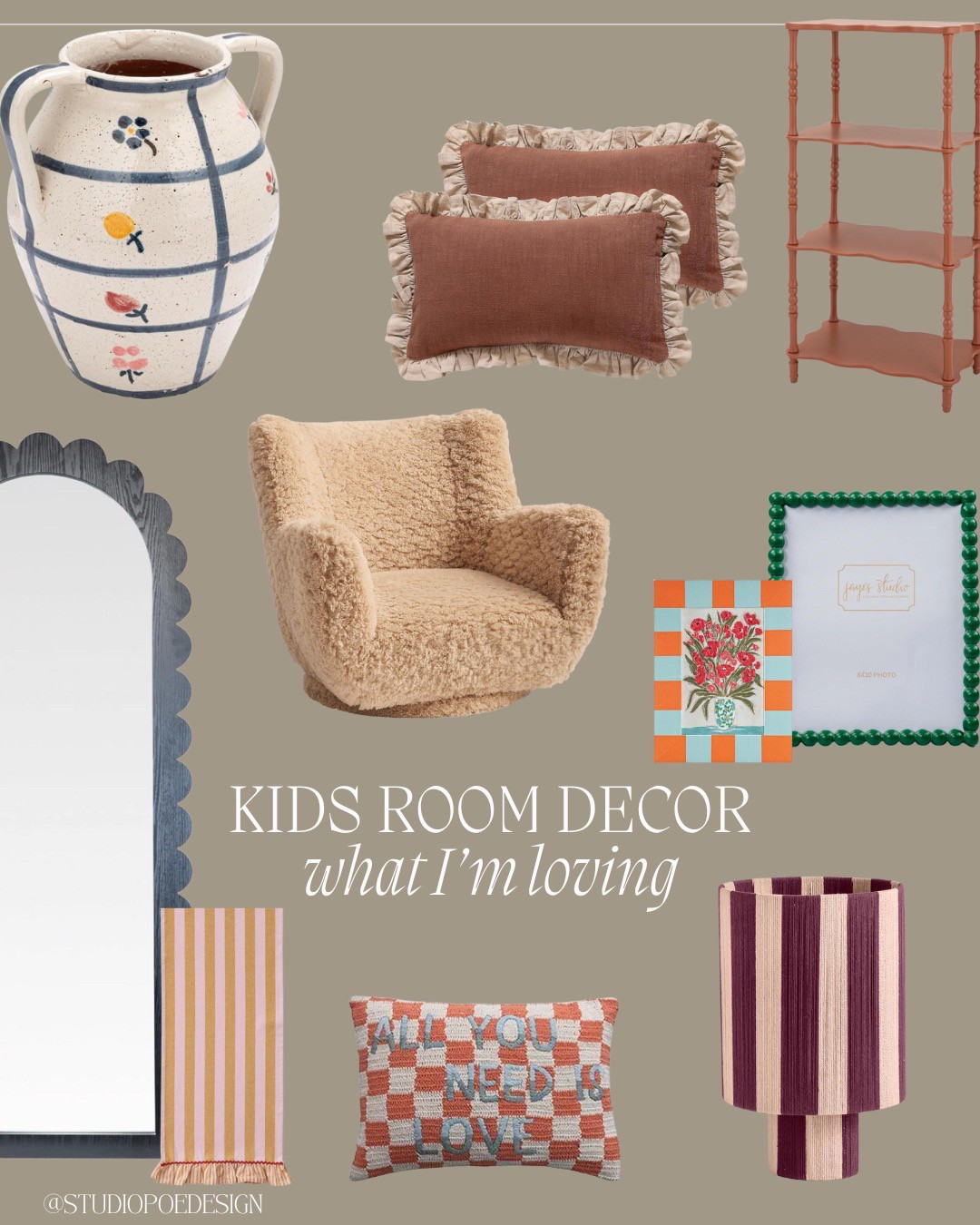 Kids bedroom decor!

Kids room, throw pillow, lumbar pillow, kids chair, table lamp, raffia, vase, wall mirror, bookshelf, Amazon finds, etsy finds, Sherpa, swivel

#LTKFindsUnder100 #LTKHome #LTKFindsUnder50