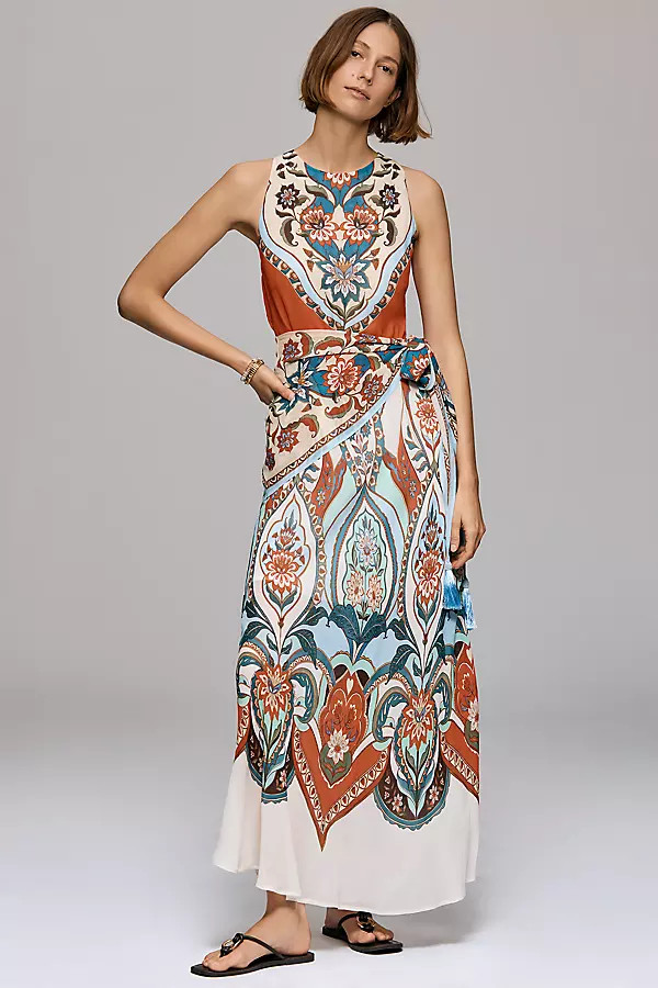 Farm Rio x Anthropologie Fit-and-Flare Maxi Dress | Anthropologie (US)