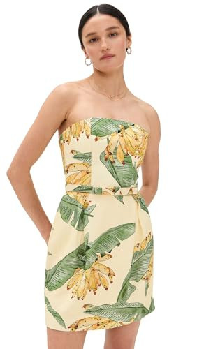 Dress To Women's Strapless Dress in Paradise Print, Paradise Print, XXS | Amazon (US)