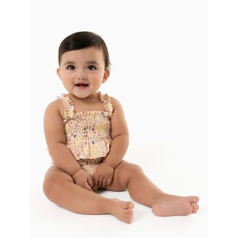 Modern Moments by Gerber Baby Girl Bubble Swimsuit, Sizes 0/3M - 12M - Walmart.com | Walmart (US)