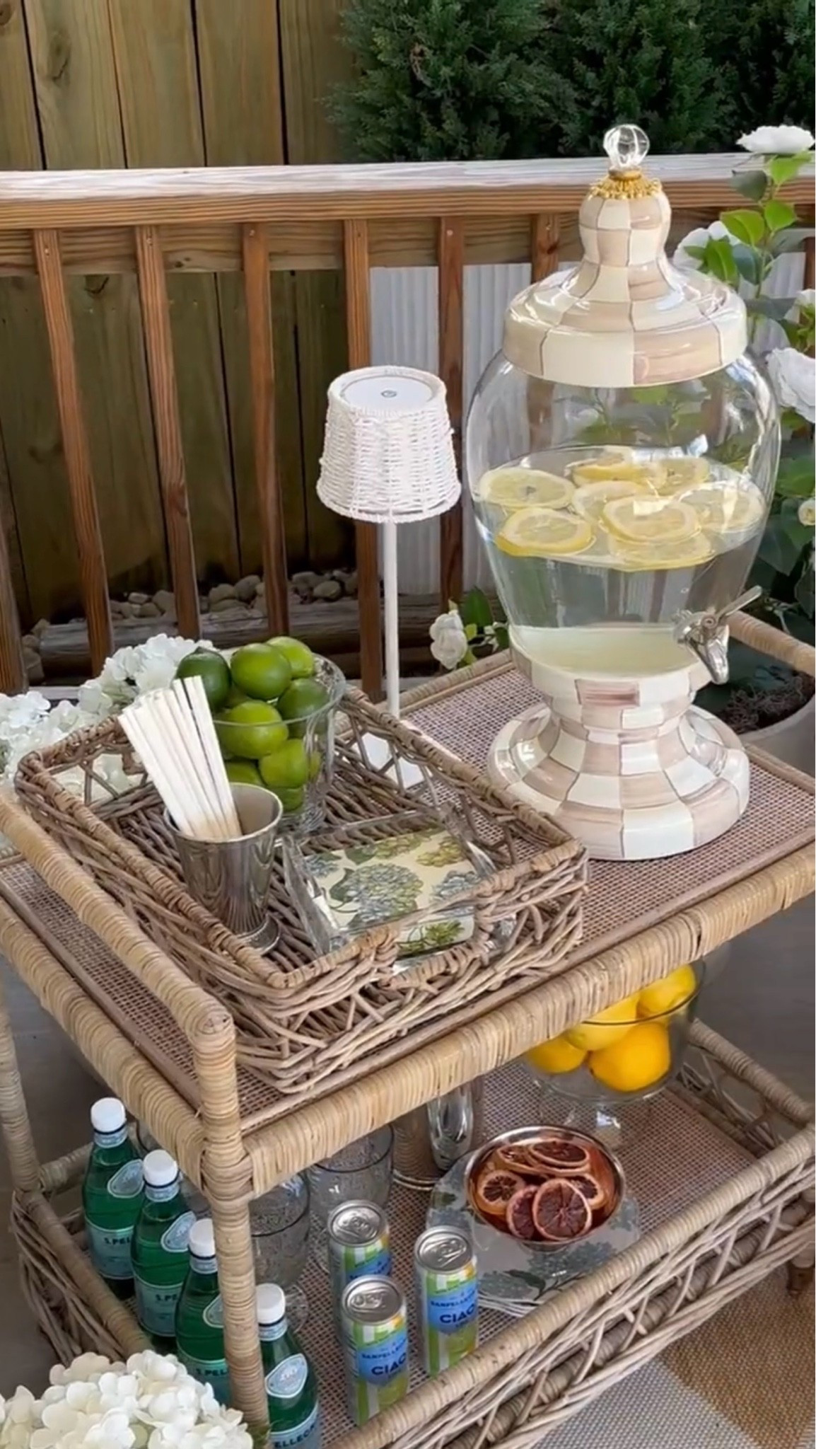 Drinks on the patio🍋🤍

My bar cart is 40% off now🚨

Linked everything I used for my bar cart :)



Summer 2026, hosting, good weather, drink dispenser, mackenzie child, decor, happy hour, sidneymarieduke

#LTKHome #LTKSeasonal