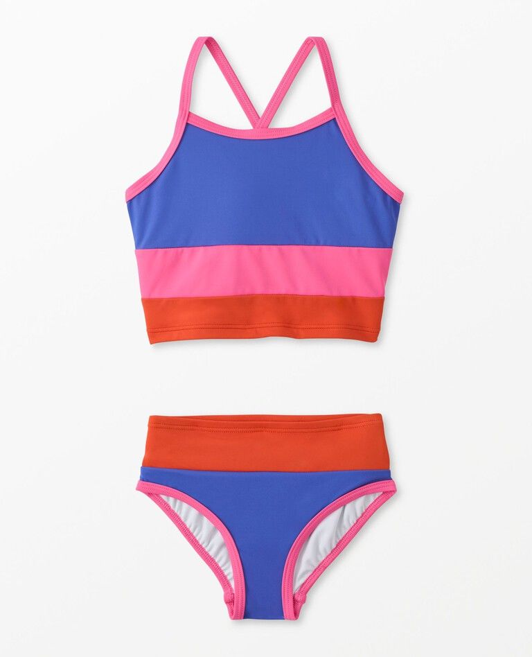 Colorblock Two Piece Tankini Swimsuit | Hanna Andersson