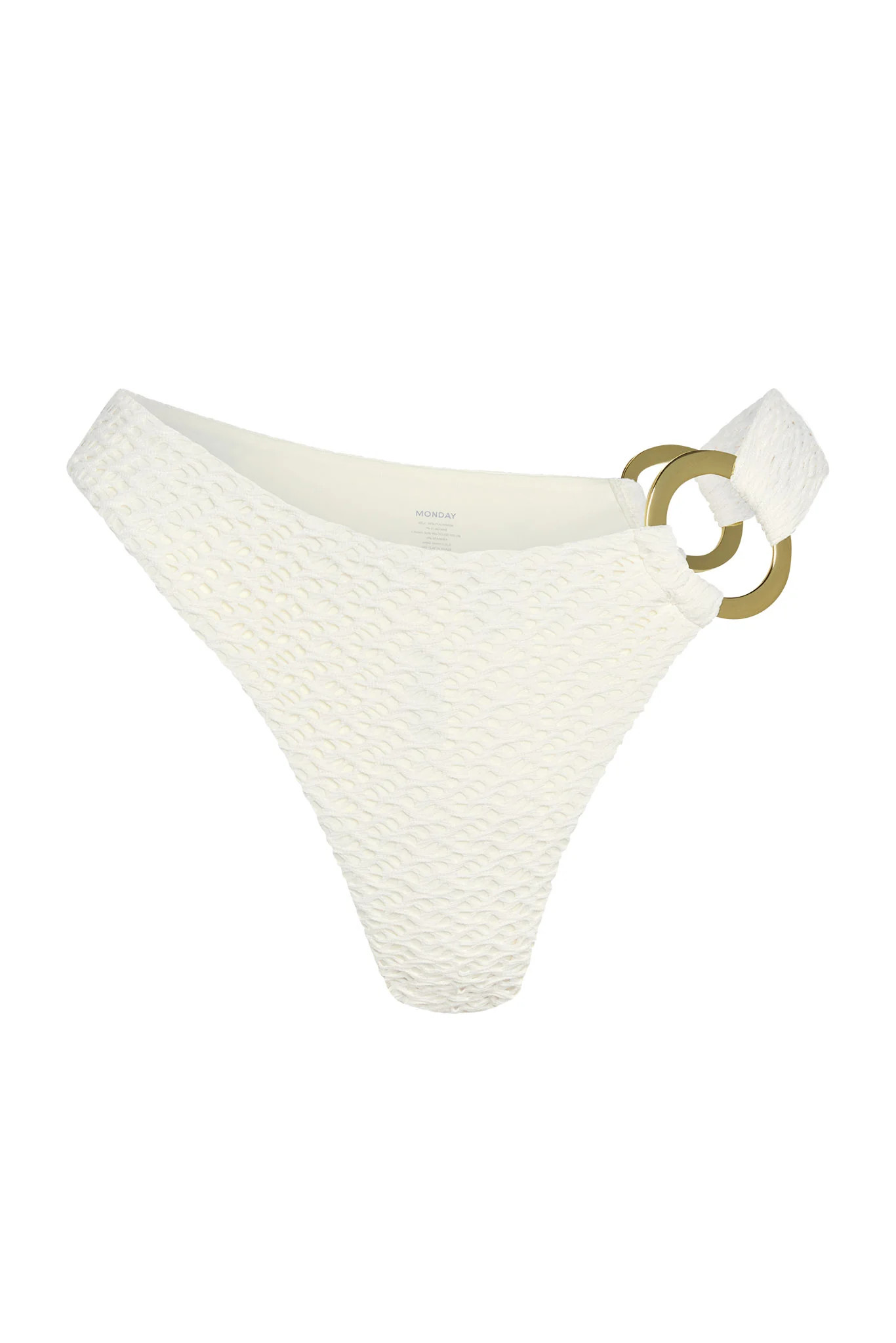 Morocco Top - Antique Gold Lurex Rib | Monday Swimwear