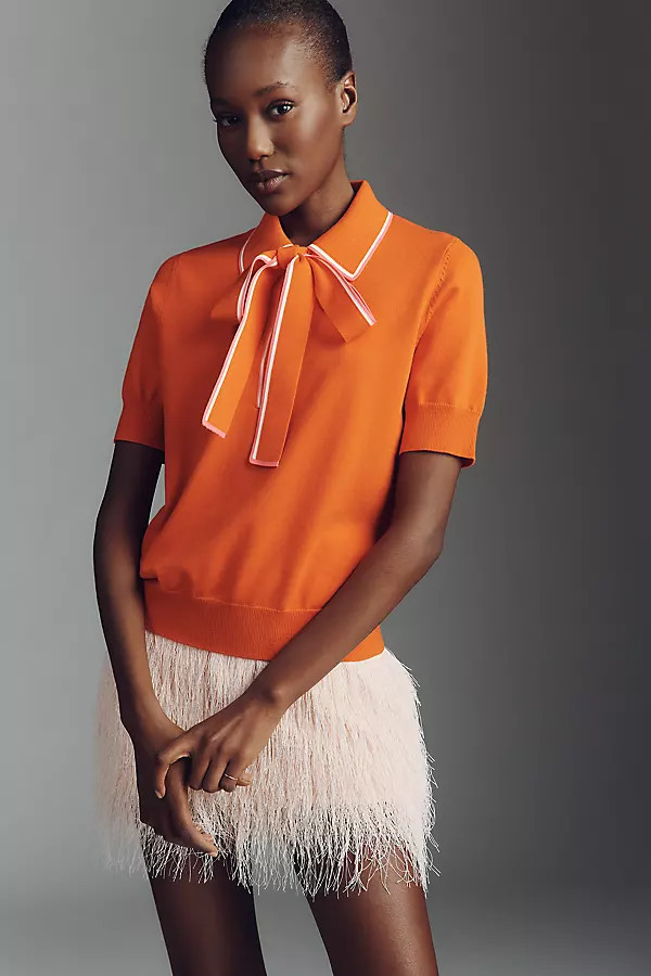 Essentiel Antwerp Jojoba Short-Sleeve Sweater | Anthropologie (US)