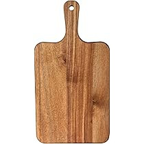17x9 Inch Acacia Cutting Board Wood Serving Board with Handle Acacia Chopping Board for Home Kitc... | Amazon (US)
