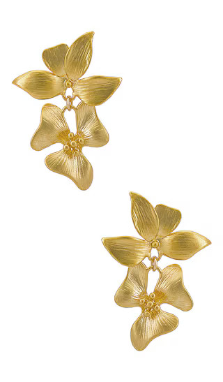 Blanchefleur Earring in Gold | Revolve Clothing (Global)