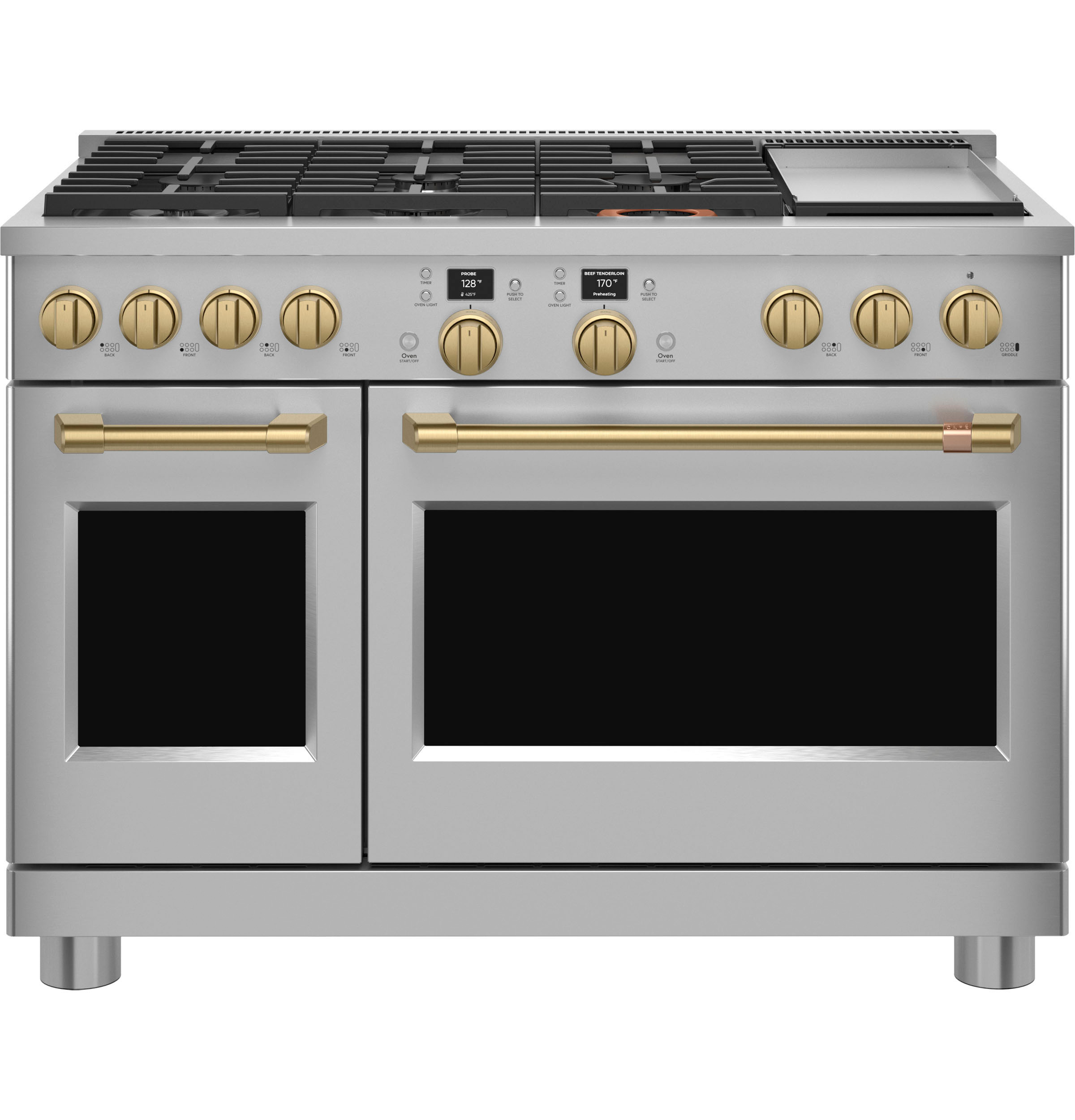 CAFÉ™ 48" Smart Dual-Fuel Commercial-Style Range with 6 Burners and Griddle (Natural Gas) | Cafe Appliances (US)