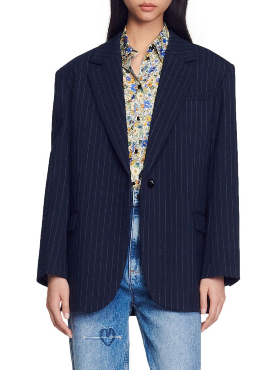Diane Oversize Stripe Blazer | Saks Fifth Avenue