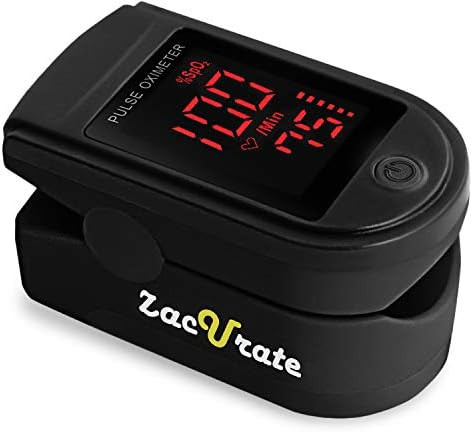 Zacurate Pro Series 500DL Fingertip Pulse Oximeter Blood Oxygen Saturation Monitor with Silicon C... | Amazon (US)