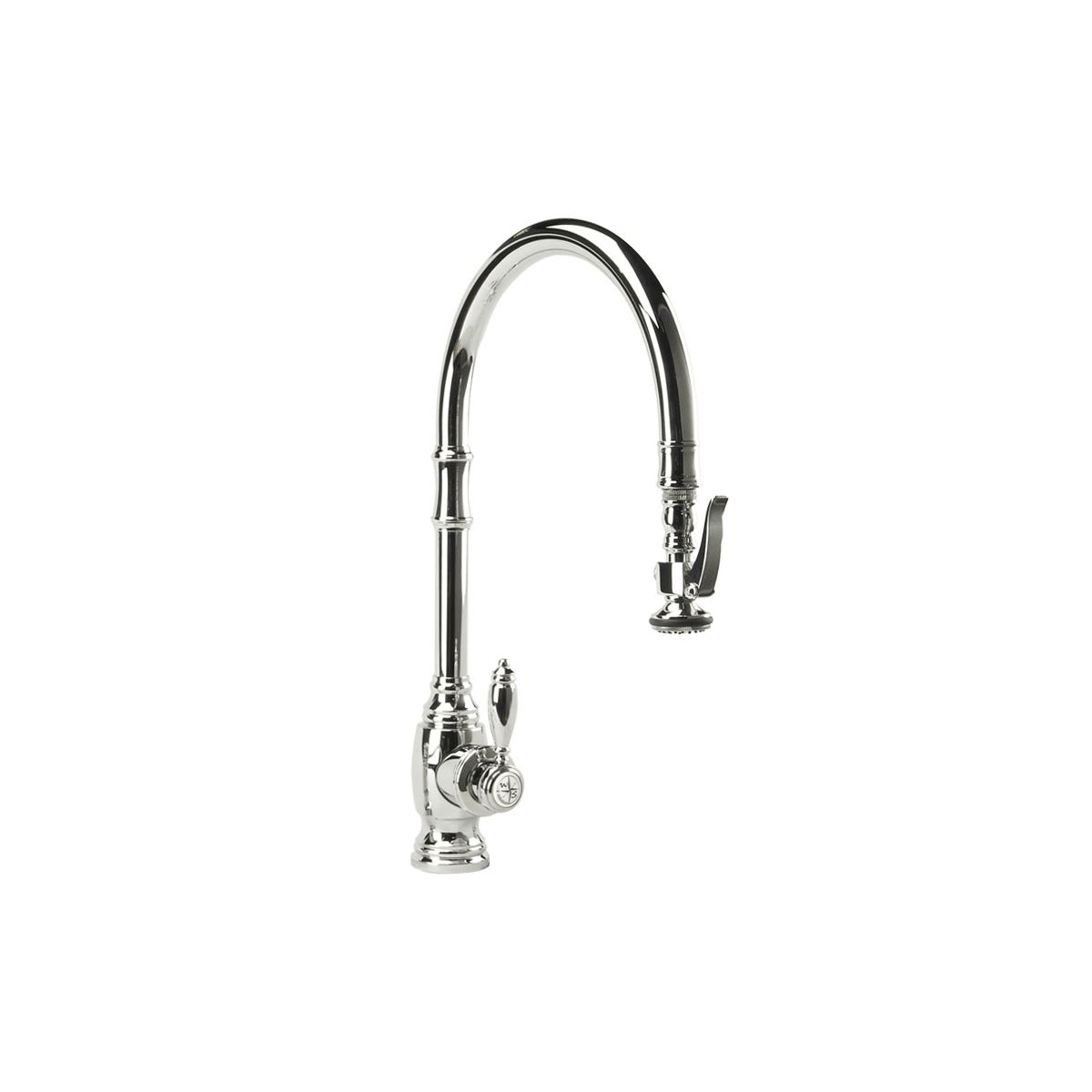 Traditional 1.75 GPM Single Hole Pull Down Kitchen Faucet with Single Lever Handle | Build.com, Inc.