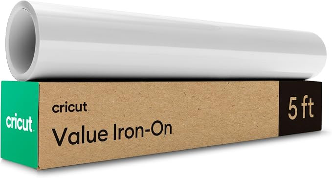 Cricut® Value Iron-On, White (12 in x 5 ft) | HTV Heat Transfer Vinyl | Amazon (US)