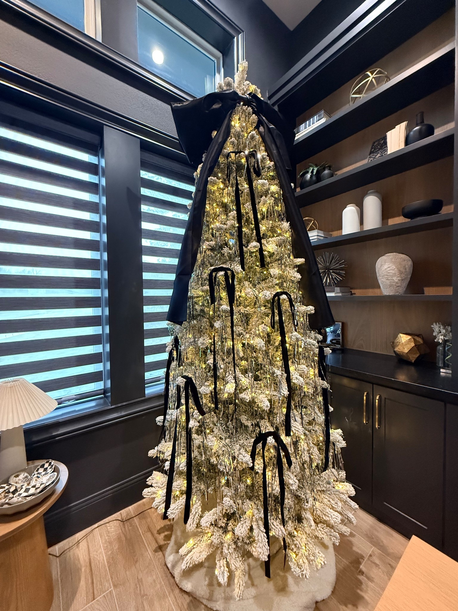 Easy Christmas tree decorating with tinsel and ribbon  

#LTKSeasonal #LTKHome #LTKHoliday