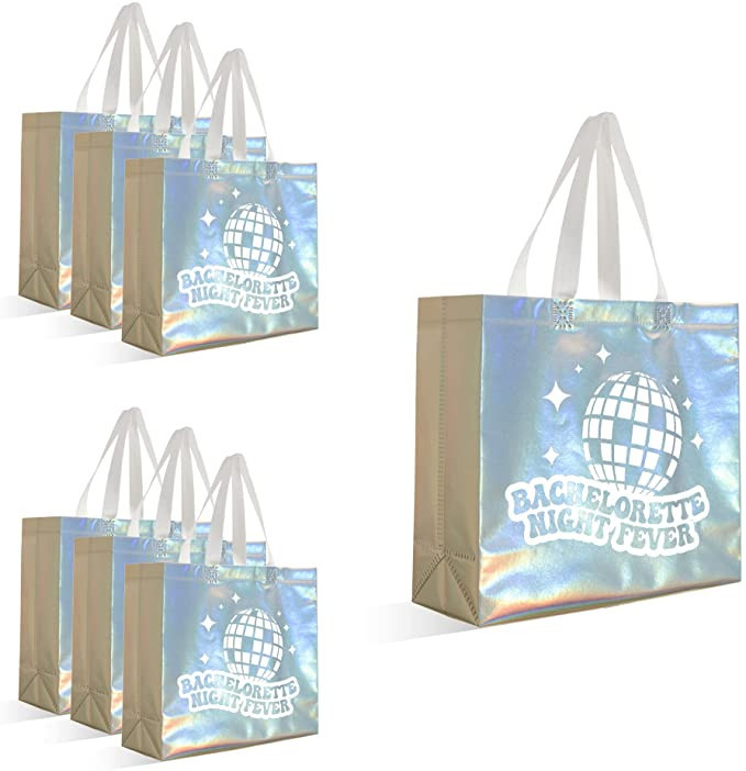 Last Disco Bachelorette Gift Bags {Set of 7} 70s Bachelorette Party Favors Bags I Bachelorette Ni... | Amazon (US)