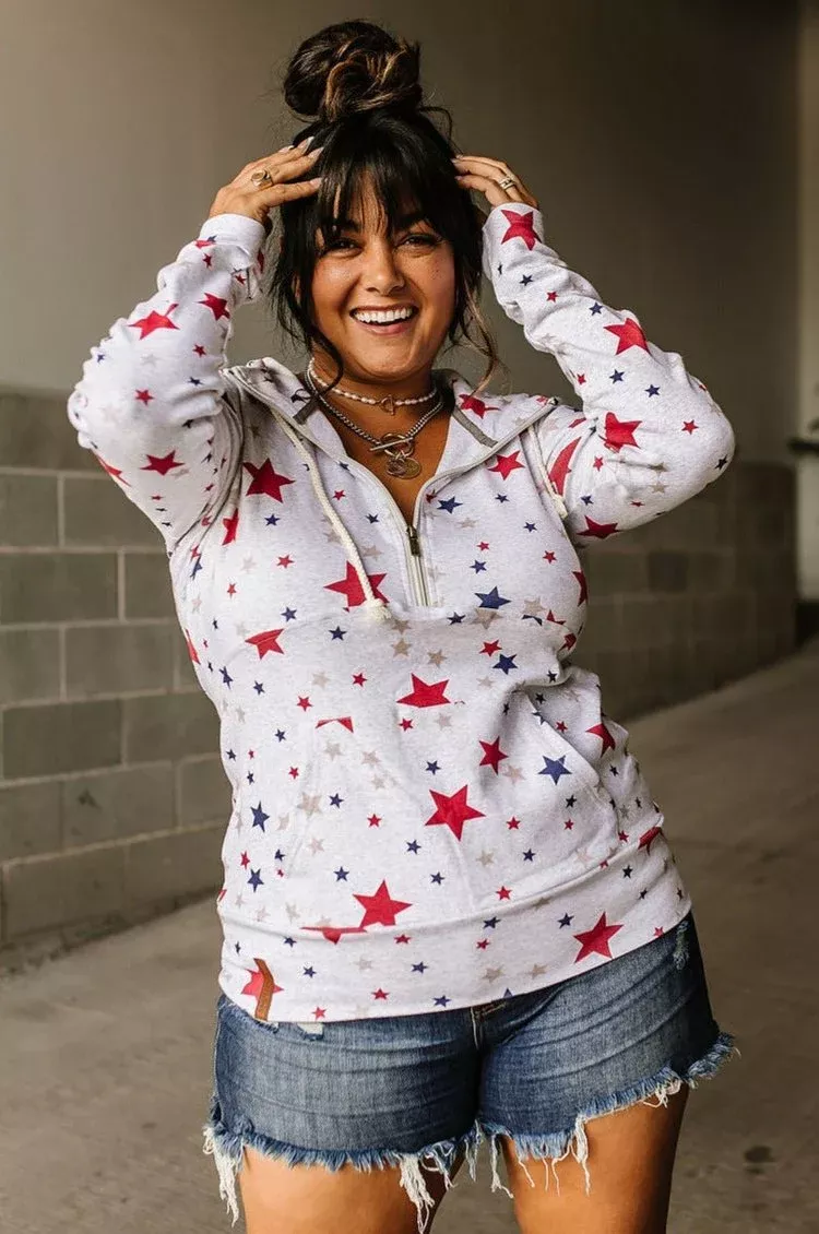 FullZip Hoodie Oh My Stars Red curated on LTK