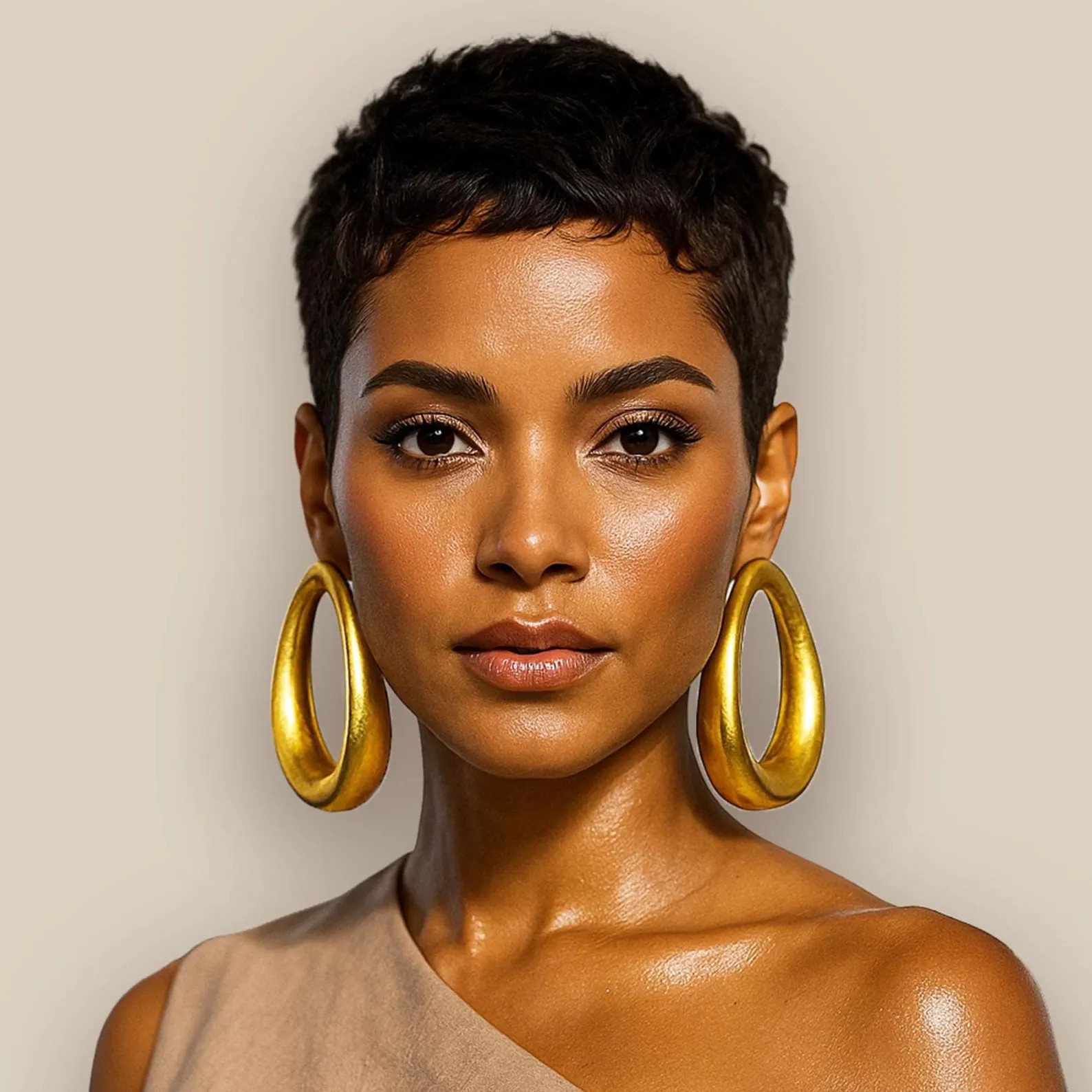 Big Gold Hoop Earrings: Bold Bohemian Statement African Jewelry - Etsy | Etsy (US)