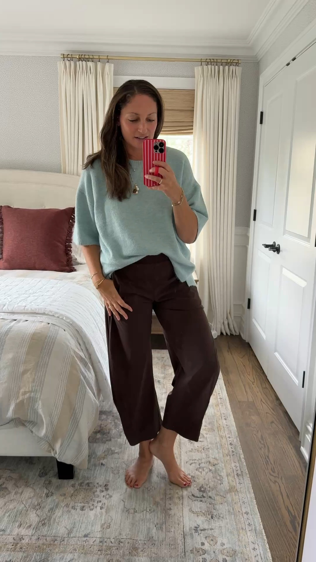 The perfect fall OOTD: these @Ruti pants that are truly *that good*. I own them in 4 colors and reach for them often because they’re so flattering and comfortable! I’m wearing a size 6. Paired with my favorite Free People shirt sleeve sweater that’s truly so versatile (also own this in a few colors!!)

#LTKootd #LTKdayinmylife #LTKSeasonal