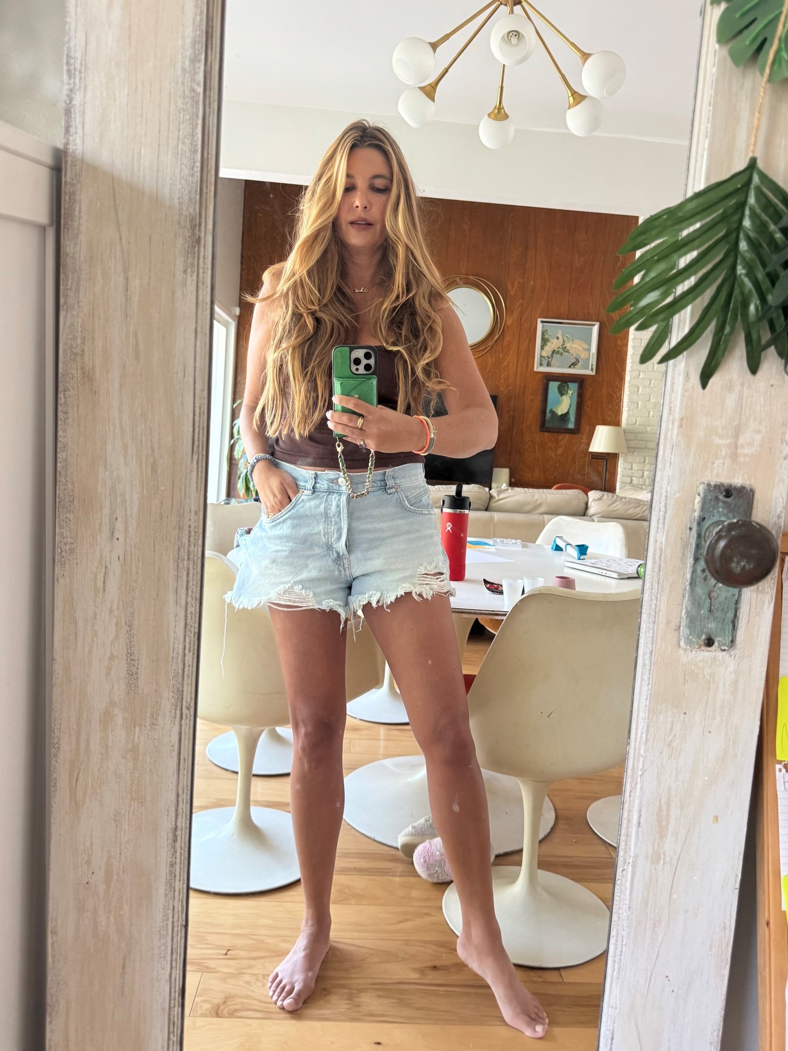 Tank: medium (I have 3…natural fibers, built in bra…perfection) 
Jean shorts: 27 for an oversized vibe 
Hair: Académie Hair Sea Glass (use code LTK15 for 15% off)

#LTKBeauty #LTKdayinmylife