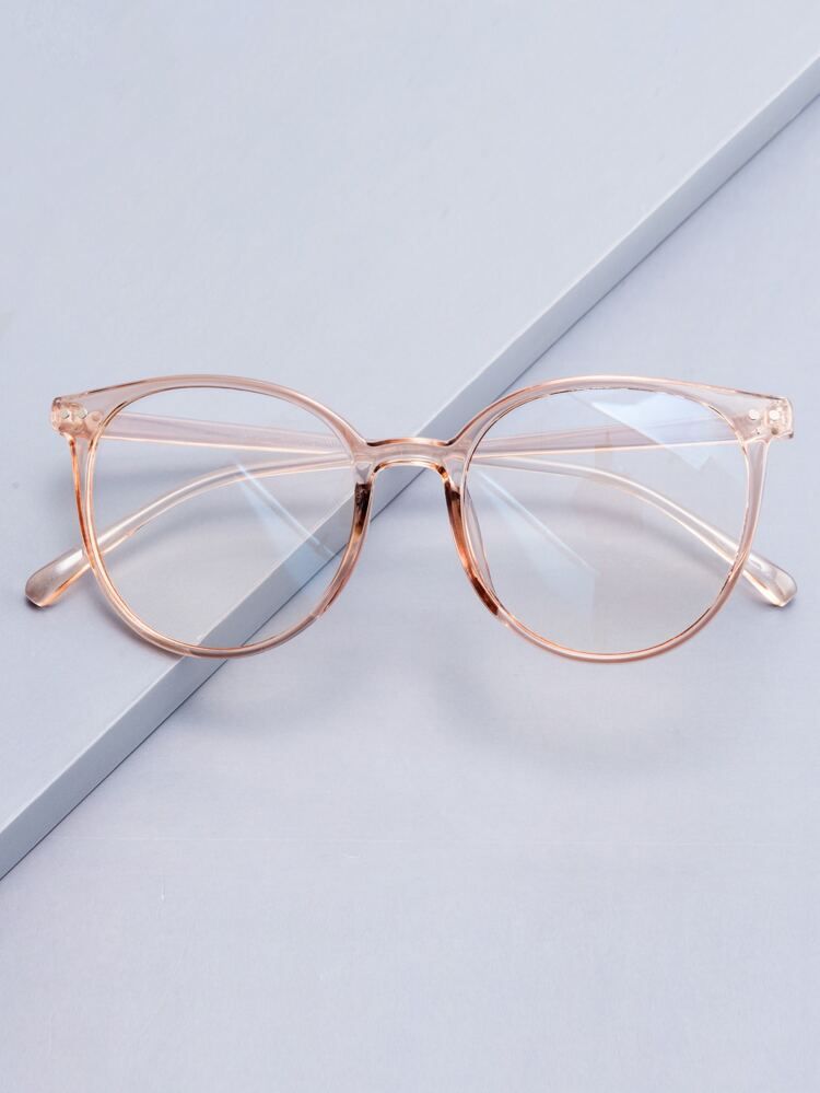 Studded Decor Clear Acrylic Frame Glasses | SHEIN