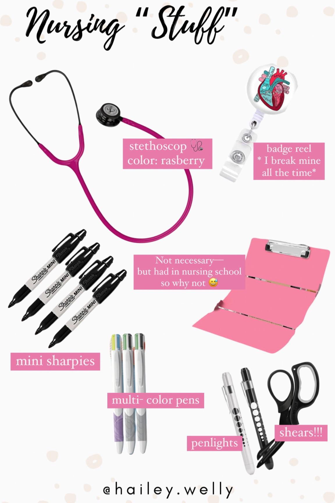 Nursing Supplies perfect for:

Nurses or Nursing Students 🤍✨

#nursing 

#LTKWorkwear #LTKSummerSales #LTKSeasonal