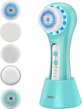 UMICKOO Facial Cleansing Brush,Rechargeable IPX7 Waterproof Face Scrubber with 5 Brush Heads,Face... | Amazon (US)