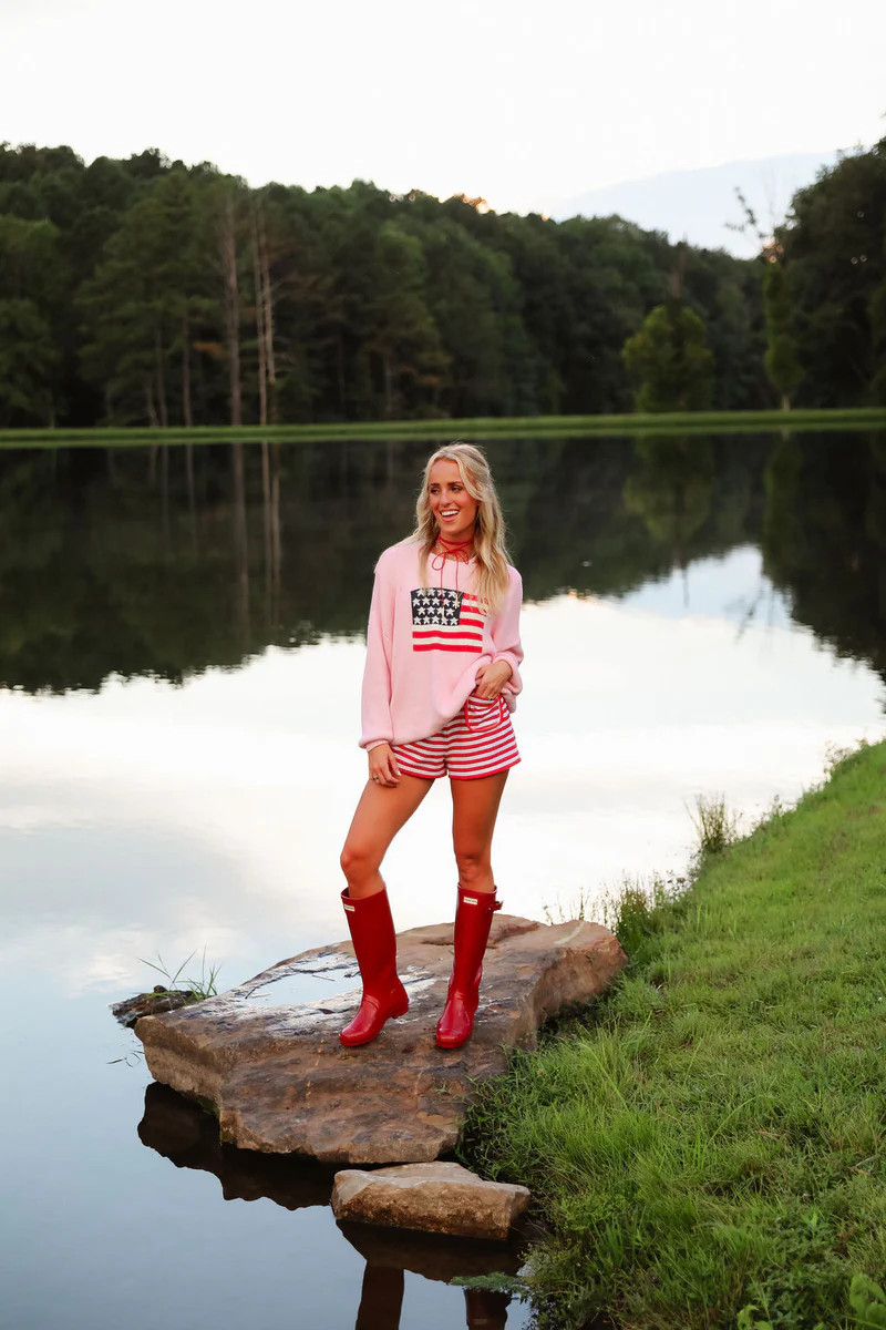 American Flag Sweater - Pink | cocolillys