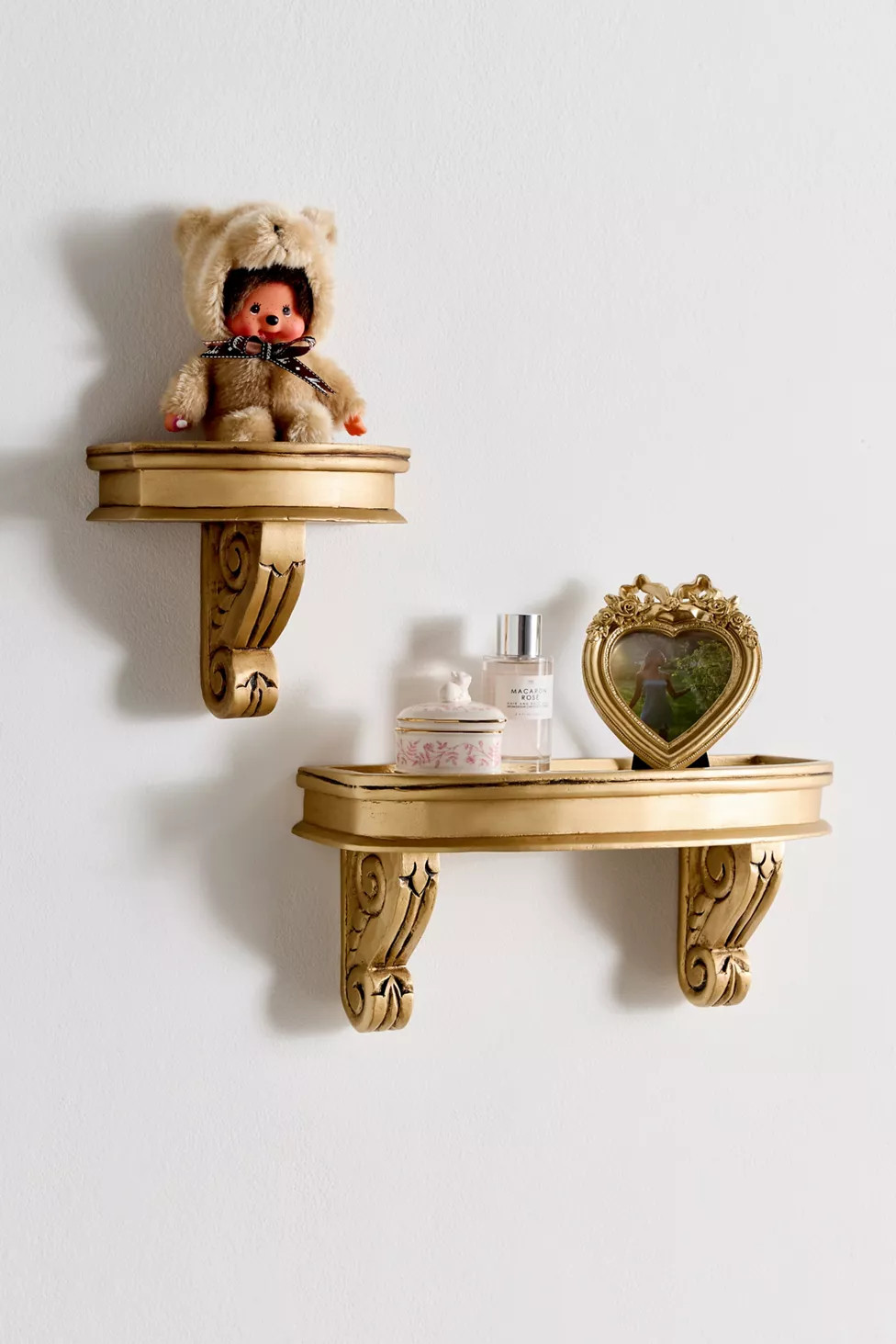 Corinne Carved Mango Wood Wall Shelf | Urban Outfitters (US and RoW)