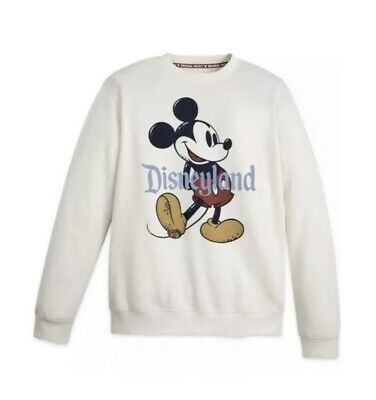 Disneyland Mickey Mouse Cream Beige Sweatshirt Pullover Crewneck Size Small!  | eBay | eBay US
