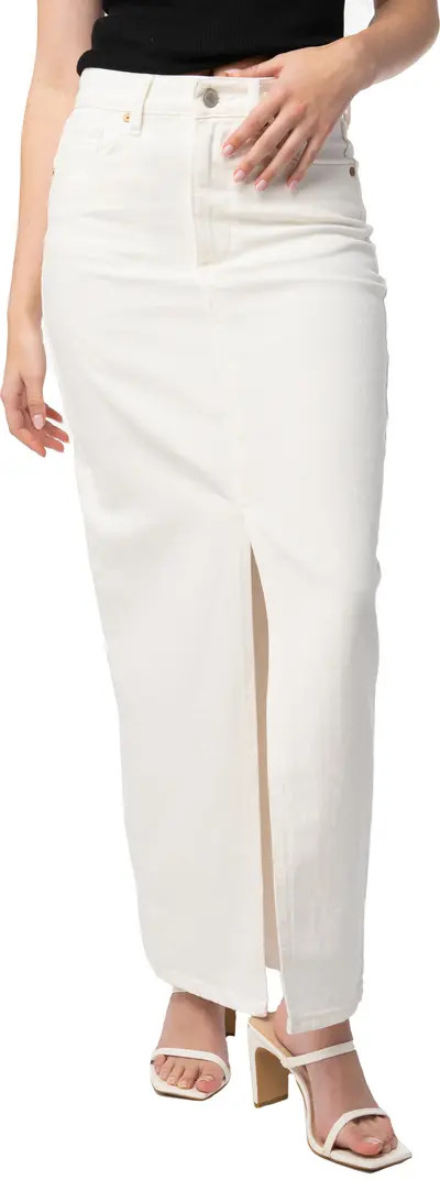 High Waist Denim Maxi Skirt | Nordstrom