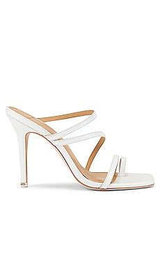BLACK SUEDE STUDIO Cindy Sandal in White Leather from Revolve.com | Revolve Clothing (Global)