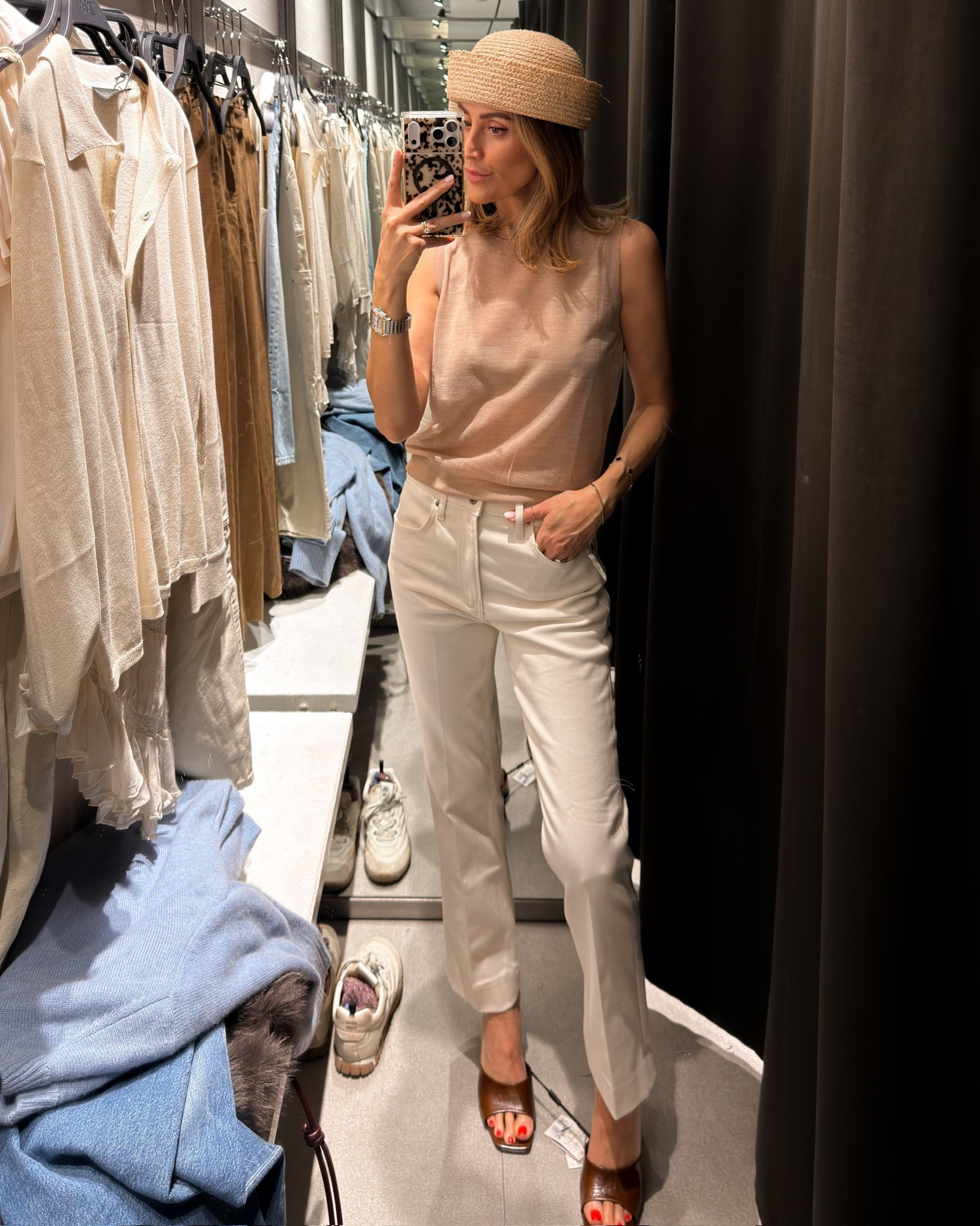 This pant is the perfect elevated alternative to your everyday jeans. The cigarette style is so good! And this top looks way more expensive than it actually is 🤍

#LTKdayinmylife #LTKOver40 #LTKgrwm