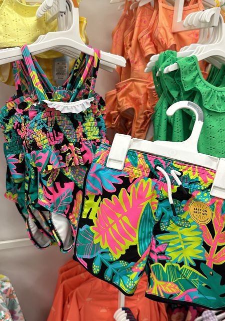 New pattern for matching swim!! Love these!! 🌺🌴🧡

❤️ Follow me on Instagram @TargetFamilyFinds 

#LTKSwim #LTKSeasonal #LTKKids