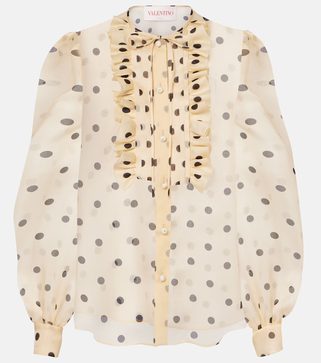 Polka-dot silk organza blouse | Mytheresa (US/CA)