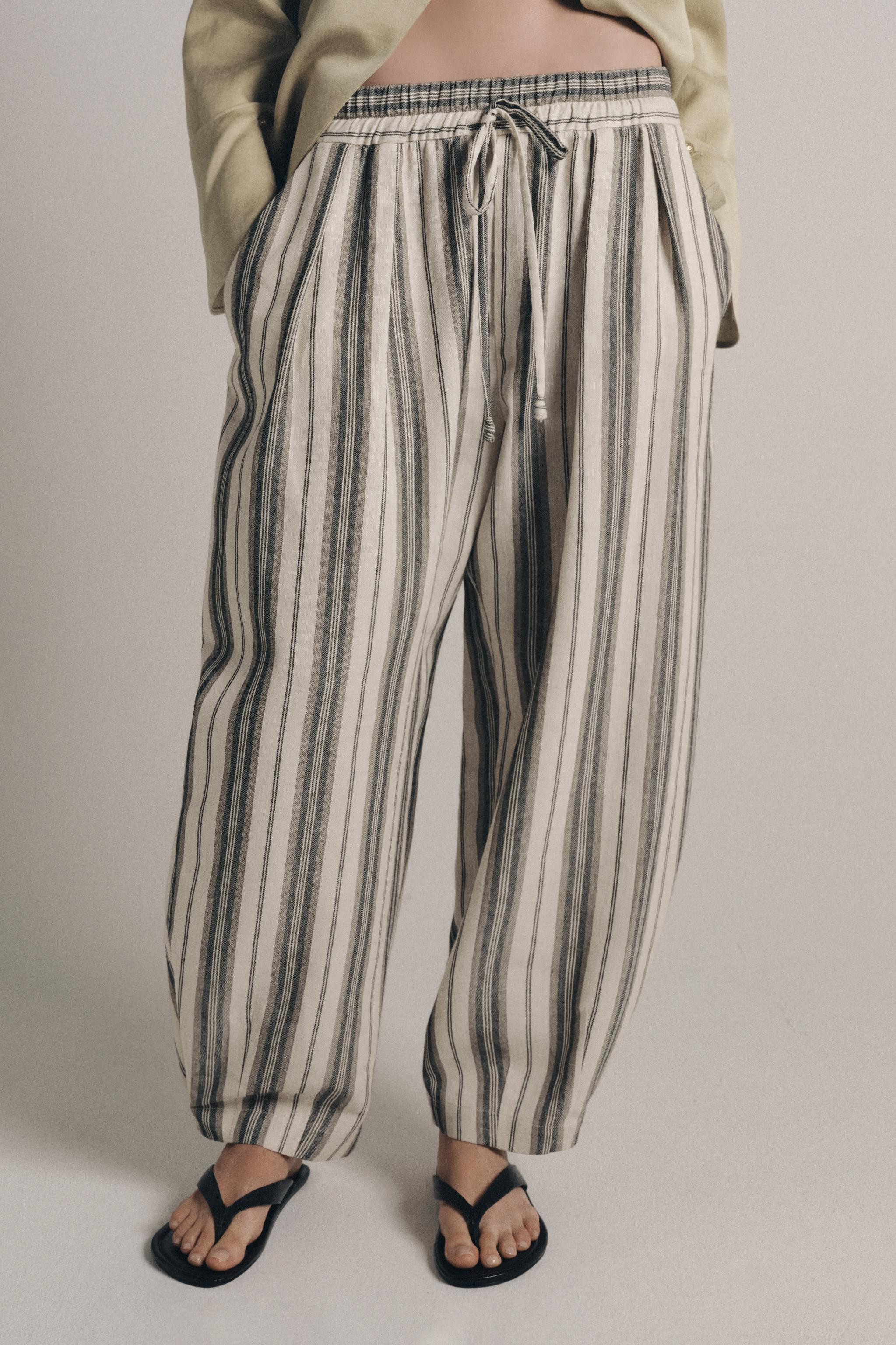 ZW COLLECTION STRIPED PAJAMA PANTS | Zara US
