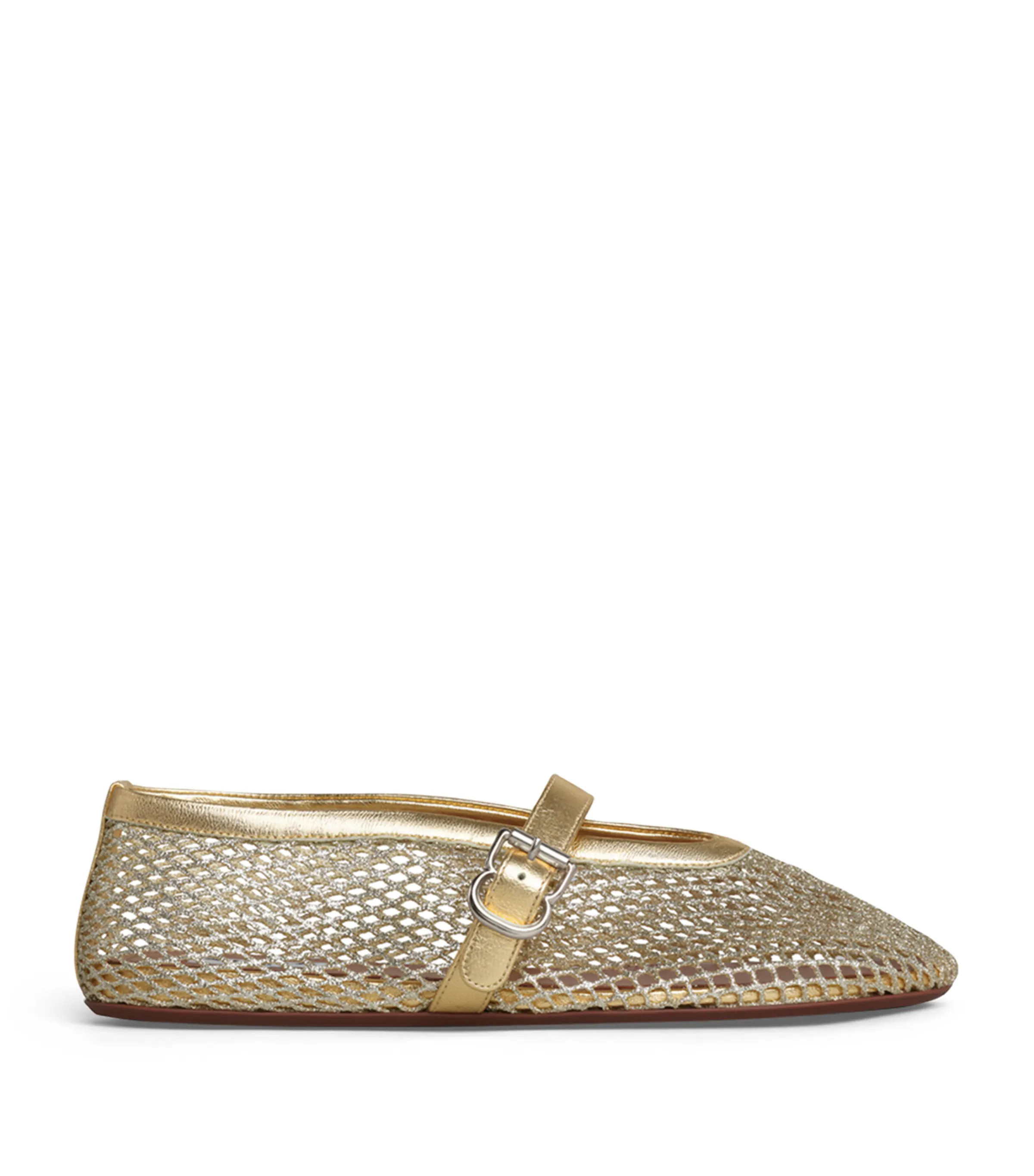 Alaïa Mesh Ballet Flats | Harrods UK