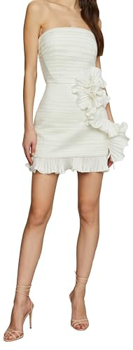 AMUR Women's ISLA Rosette Mini Dress, Ivory | Amazon (US)