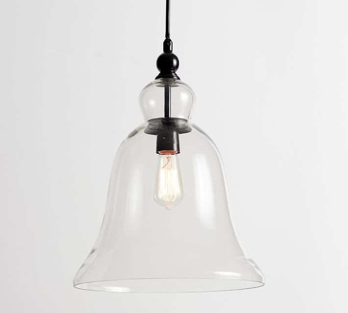 Rustic Glass Outdoor Pendant | Pottery Barn (US)