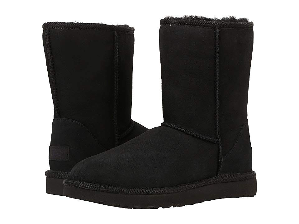 UGG Classic Short II (Black) Women's Boots | Zappos