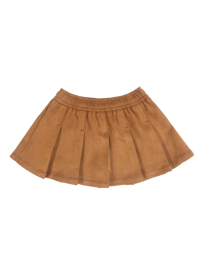 Wonder Nation Toddler Girl Suede Skort, Sizes 12M-5T | Walmart (US)