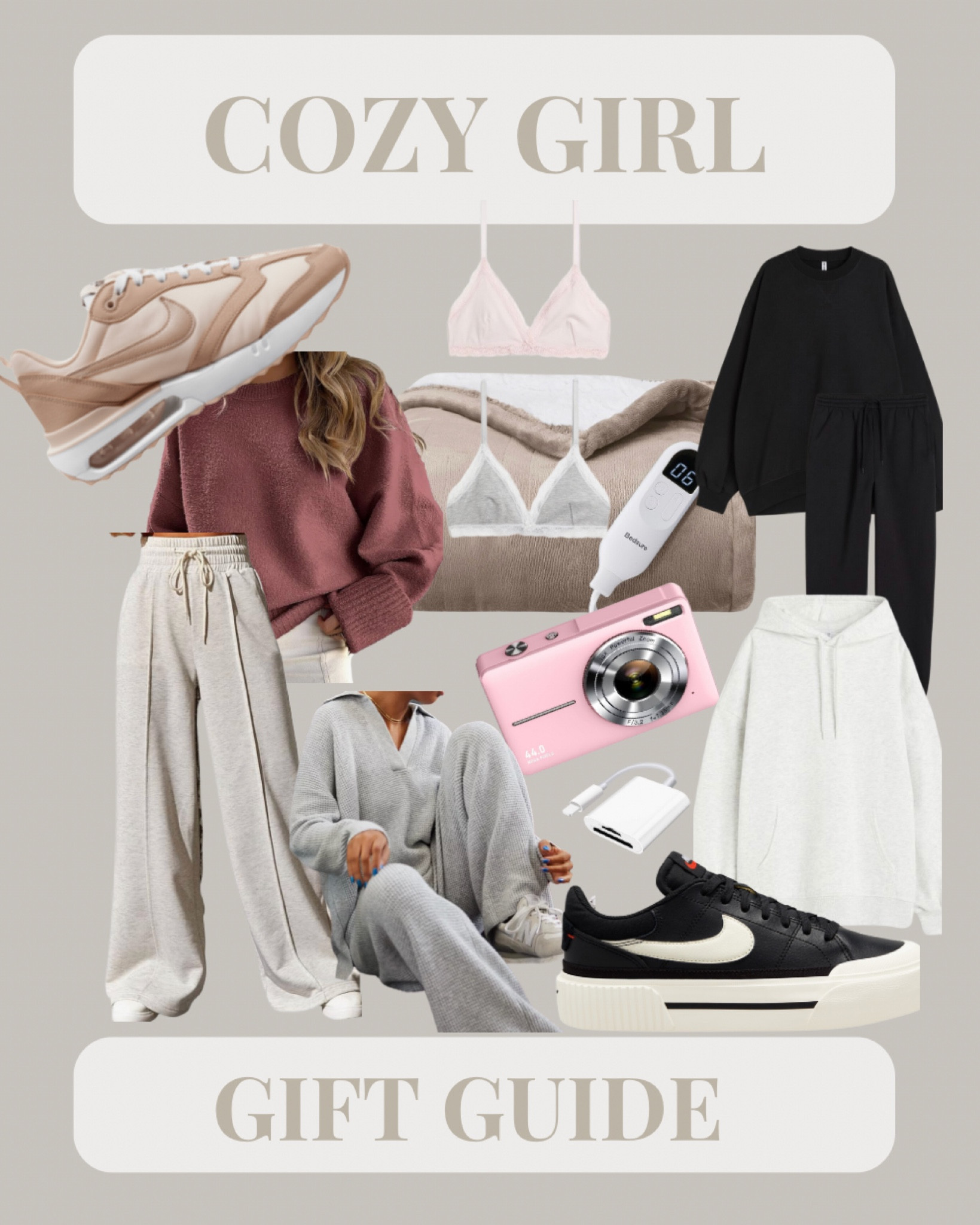 Cozy girl gift guide, gift guide for her, gifts for her, Christmas gifts for the cozy girl, clean girl Aesthetic 

#LTKSeasonal #LTKGiftGuide #LTKHoliday