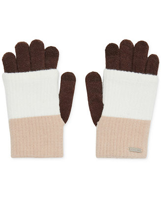 Women's Color-Blocked Long Cuff Magic Gloves | Macy's