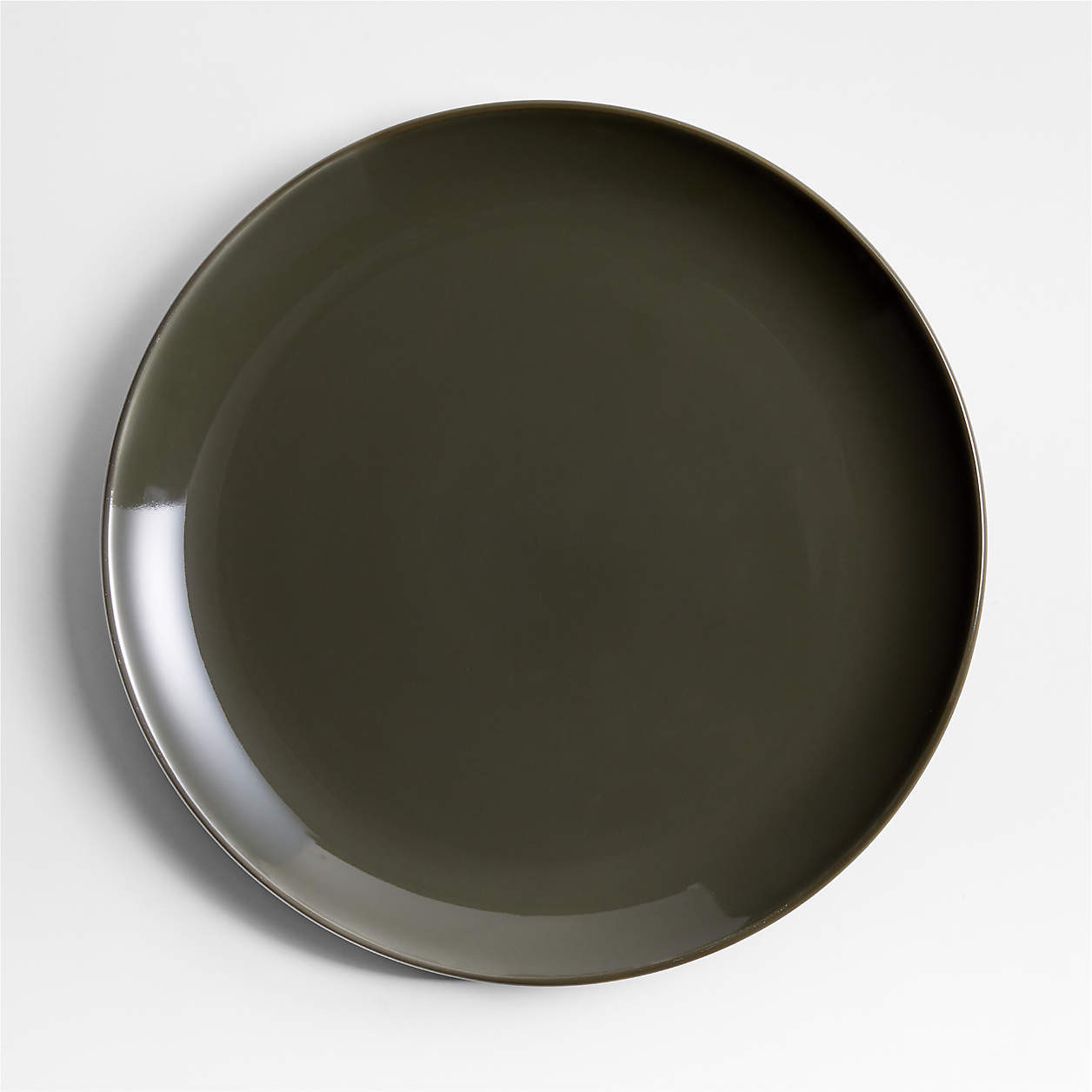 Hudson Burnt Green Stoneware Dinner Plates, Set of 8 + Reviews | Crate & Barrel | Crate & Barrel
