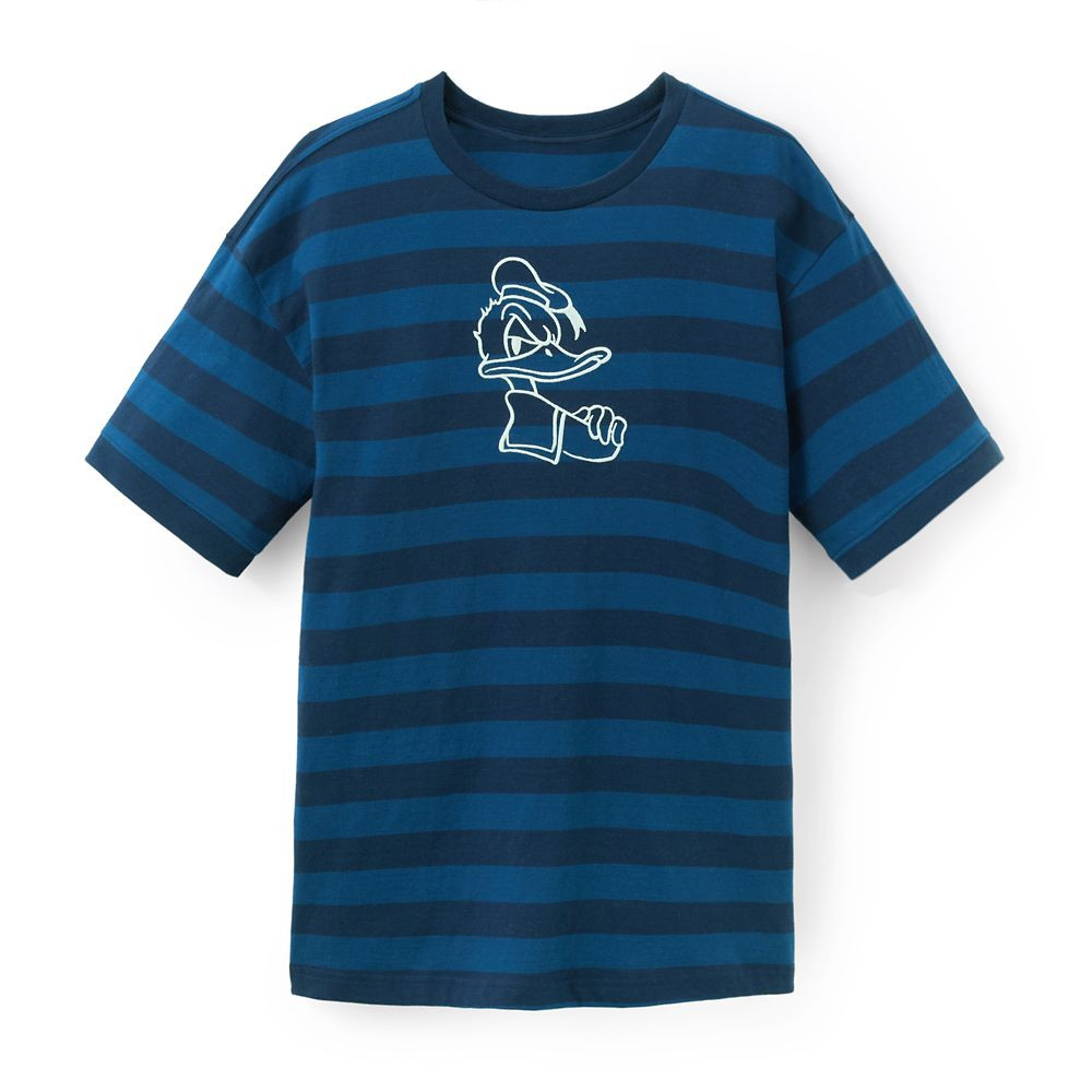 Donald Duck Striped T-Shirt for Adults by Our Universe | Disney Store